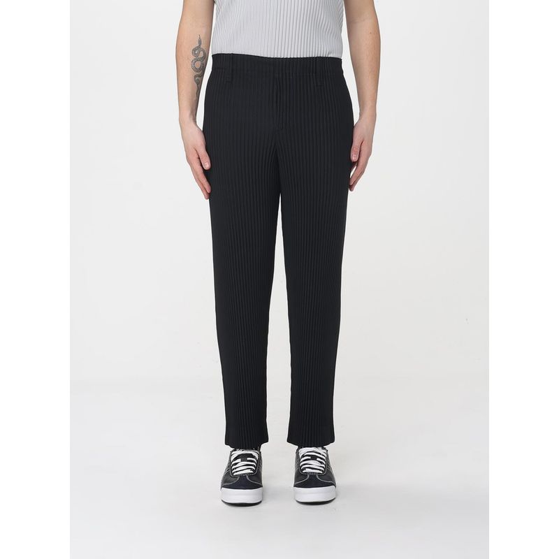 Homme Plisse Issey Miyake Pants Men Black